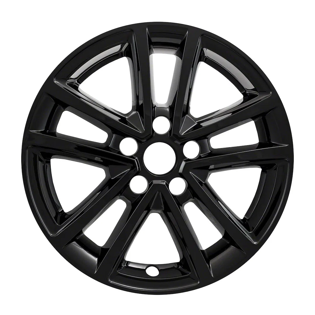 IWCIMP423BLK – COAST2COAST Wheel Skin, 16 Inch 10 Spokes Snap-On Painted Gloss Black ABS Plastic Set Of 4
